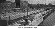 The view of the original Lock O8 with the siphons.